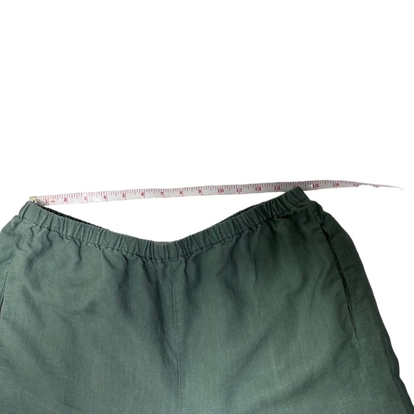 J. Crew Sage Green Linen Pants Size Large Tall Length - Picture 4 of 7